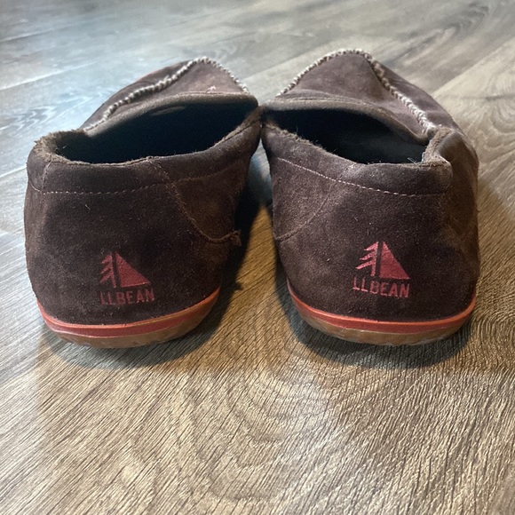 Mens LL Bean moccasin slippers - Picture 3 of 4
